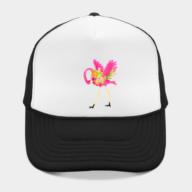 Flamingo Floral Tropical Flowers, Love Flamingos by logiamerch