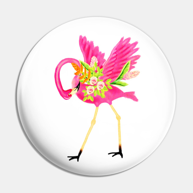 Flamingo Floral Tropical Flowers, Love Flamingos Pin by logiamerch