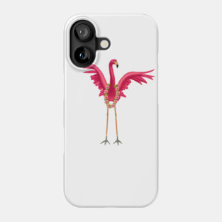 Flamingo Floral Roses Tropical, Love Flamingos Phone Case