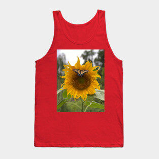 Sunflower with Butterfly Tank Top