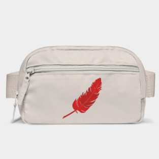 Red Parrot Feather Bag