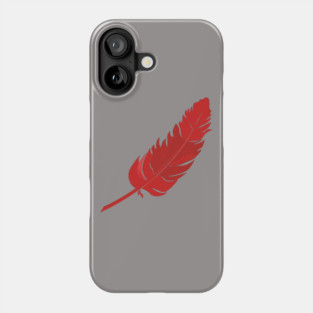 Red Parrot Feather Phone Case