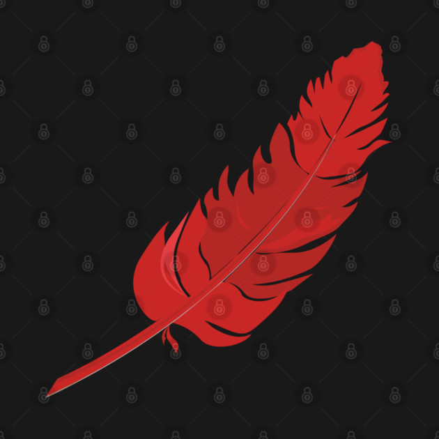 Red Parrot Feather by einsteinparrot