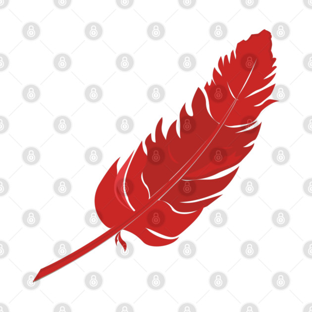 Red Parrot Feather by einsteinparrot