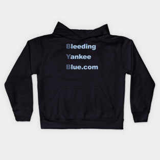 Alternate Design- Bleeding Yankee Blue Kids Hoodie