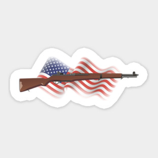 Patriotic American WW2 Rifle M1 Garand Sticker