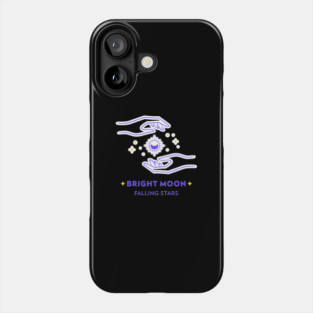 Bright Moon Falling Stars Phone Case