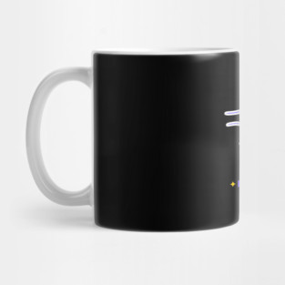 Bright Moon Falling Stars Mug
