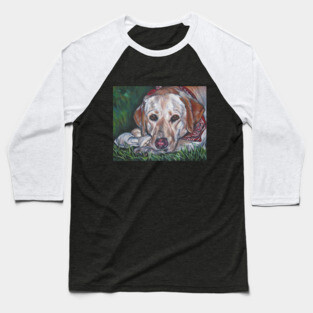 Labrador Retriever Fine Art Painting Baseball T-Shirt