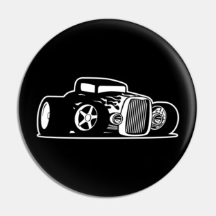 Hot Rod Cartoon Pin