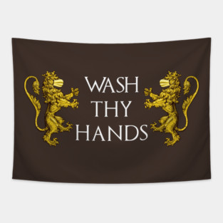 Wash Thy Hands Tapestry