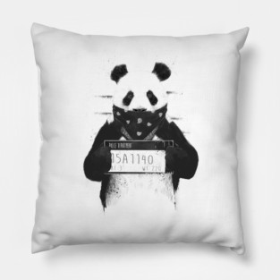 Bad panda Pillow