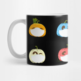 halloween quarantine pumpkin with mask Mug