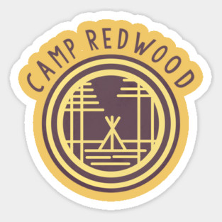 Camp redwood counselor Sticker