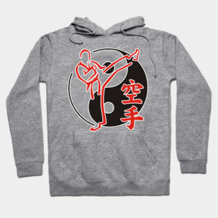 Yin Yang Asian Martial Arts Karate Fighter Hoodie
