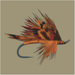 Fly Fishing Fly Tie Art Fisherman Gifts Posters and Art