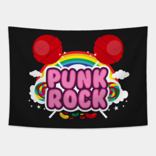punk rock absurd logo Tapestry