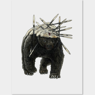 HARDCORE HONEY BADGER Posters and Art