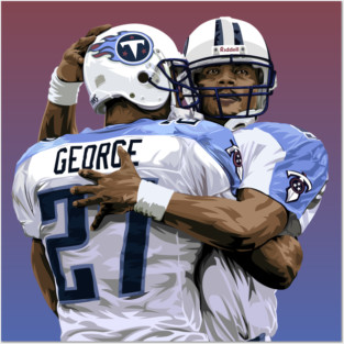 Eddie George & Steve McNair RIP Posters and Art