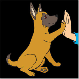 Malinois Puppy Posters and Art