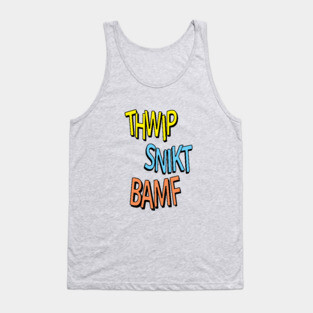 Comic Book Sound Effects Tank Top