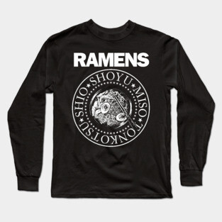 Ramens Bowl Ramen Noodle Punk Rock Music Long Sleeve T-Shirt