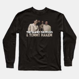 The Clancy Brothers & Tommy Makem Retro Fan Art Long Sleeve T-Shirt