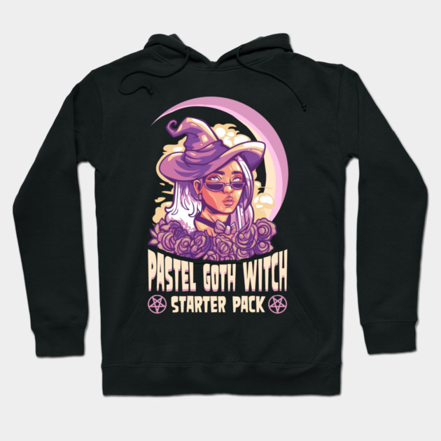 Pastel Goth Witch Anime Manga Girl Hoodie by creative