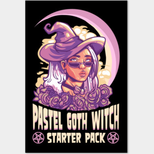 Pastel Goth Witch Anime Manga Girl Posters and Art