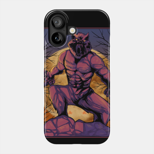 Anime Werewolf Halloween Design Phone Case by creative