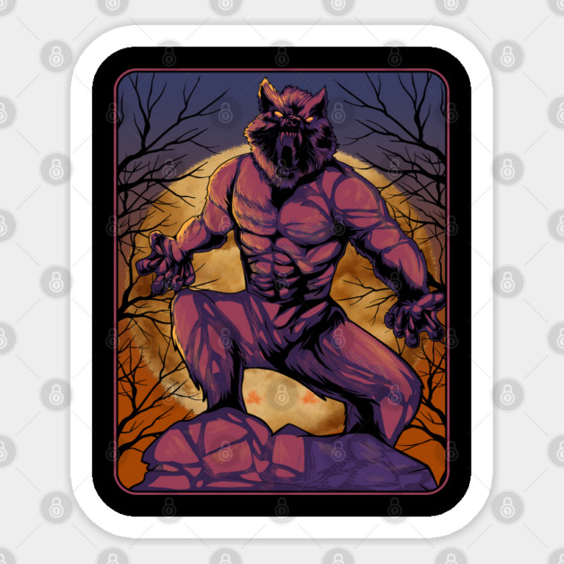 Anime Werewolf Halloween Design Sticker by creative