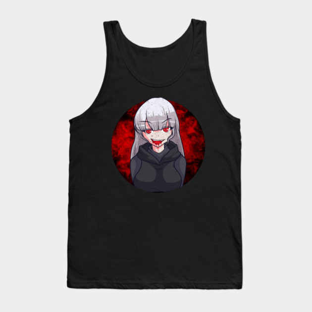 Anime Vampire Girl Halloween Design Gift Tank Top by creative