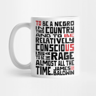 James Baldwin Quote - Black Lives Matter Mug