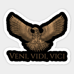 Ancient Rome SPQR Steampunk Legion Eagle - Veni Vidi Vici Sticker