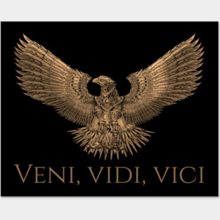 Ancient Rome SPQR Steampunk Legion Eagle - Veni Vidi Vici Posters and Art