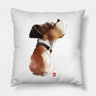 Sketchy Puppy Pillow