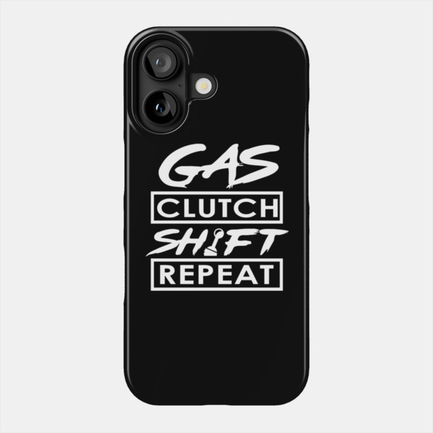 Gas Clutch Shift Repeat Phone Case by enrynz