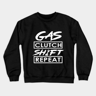 Gas Clutch Shift Repeat Crewneck Sweatshirt