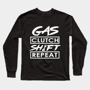 Gas Clutch Shift Repeat Long Sleeve T-Shirt