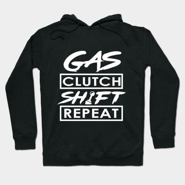 Gas Clutch Shift Repeat Hoodie by enrynz