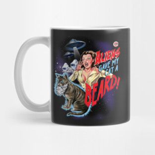 Aliens Gave My Cat a Beard Mug