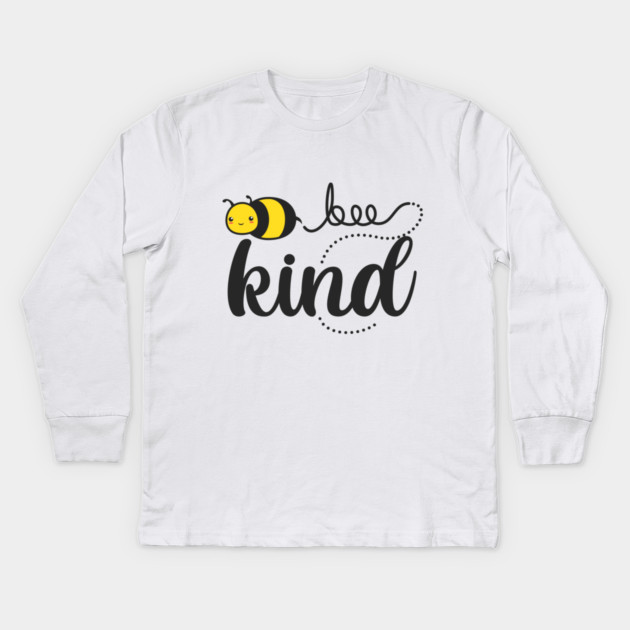 Bee Kind Kids Long Sleeve T-Shirt by enrynz