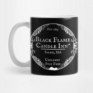 Sanderson Sisters Halloween Black Flame Candle Inn Bed Breakfast Tee Hocus Pocus Funny Fall Casual Mug