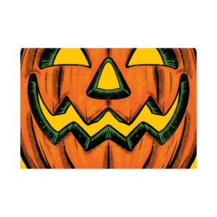 Vintage Halloween Distressed Retro Pumpkin Mouth T-Shirt