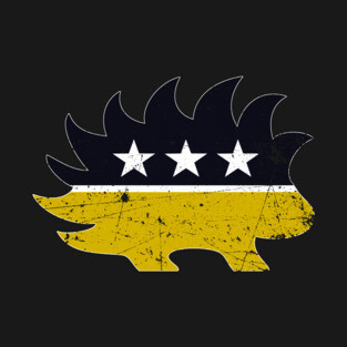 Ancap Libertarian Porcupine - Vintage T-Shirt