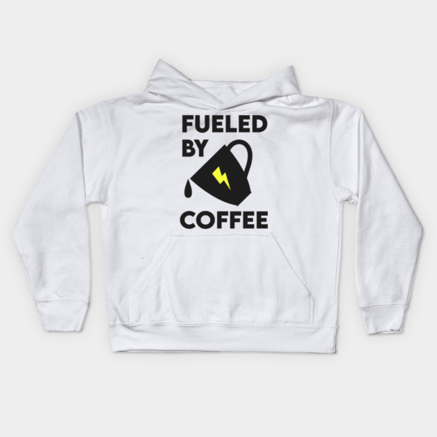 Fueled by Coffee Kids Hoodie by enrynz