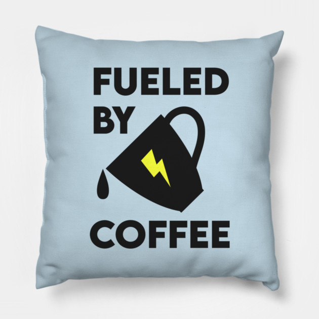 Fueled by Coffee Pillow by enrynz