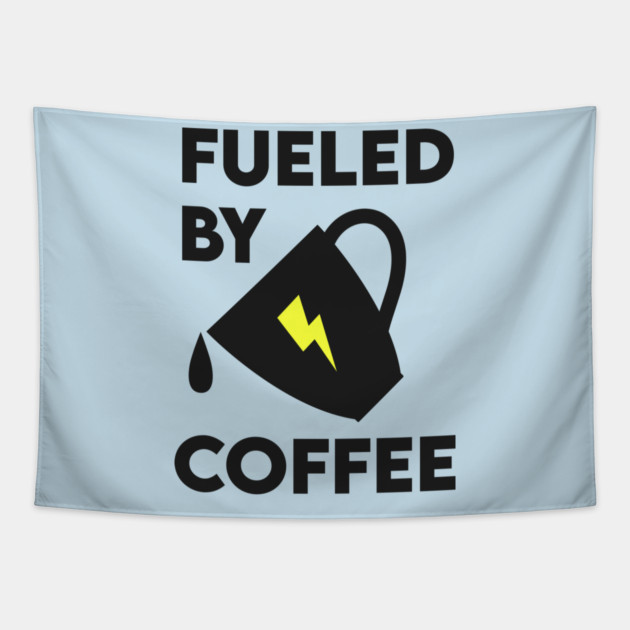 Fueled by Coffee Tapestry by enrynz
