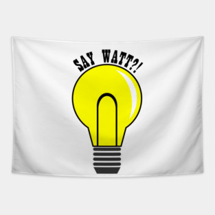 Yellow lightbulb Tapestry