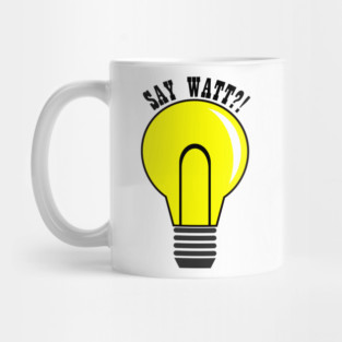 Yellow lightbulb Mug